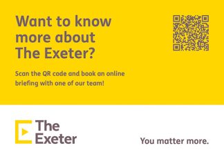 'Want to know more about The Exeter' postcards